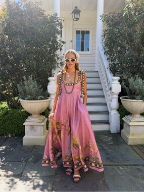 NWT ALÉMAIS
Zuri Ballet printed linen maxi dress